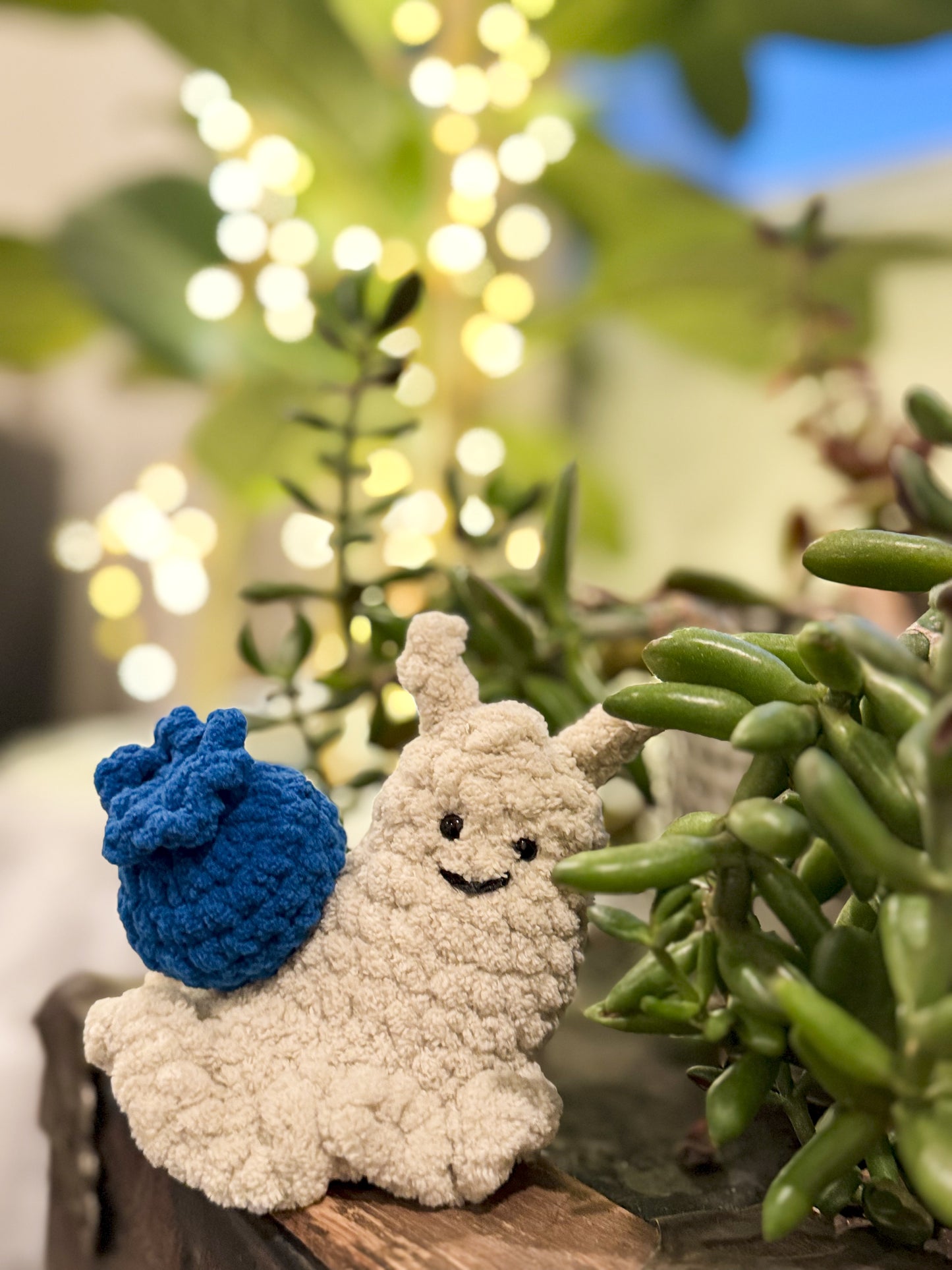 Blueberry the Snail – Handmade Crochet Amigurumi Plush