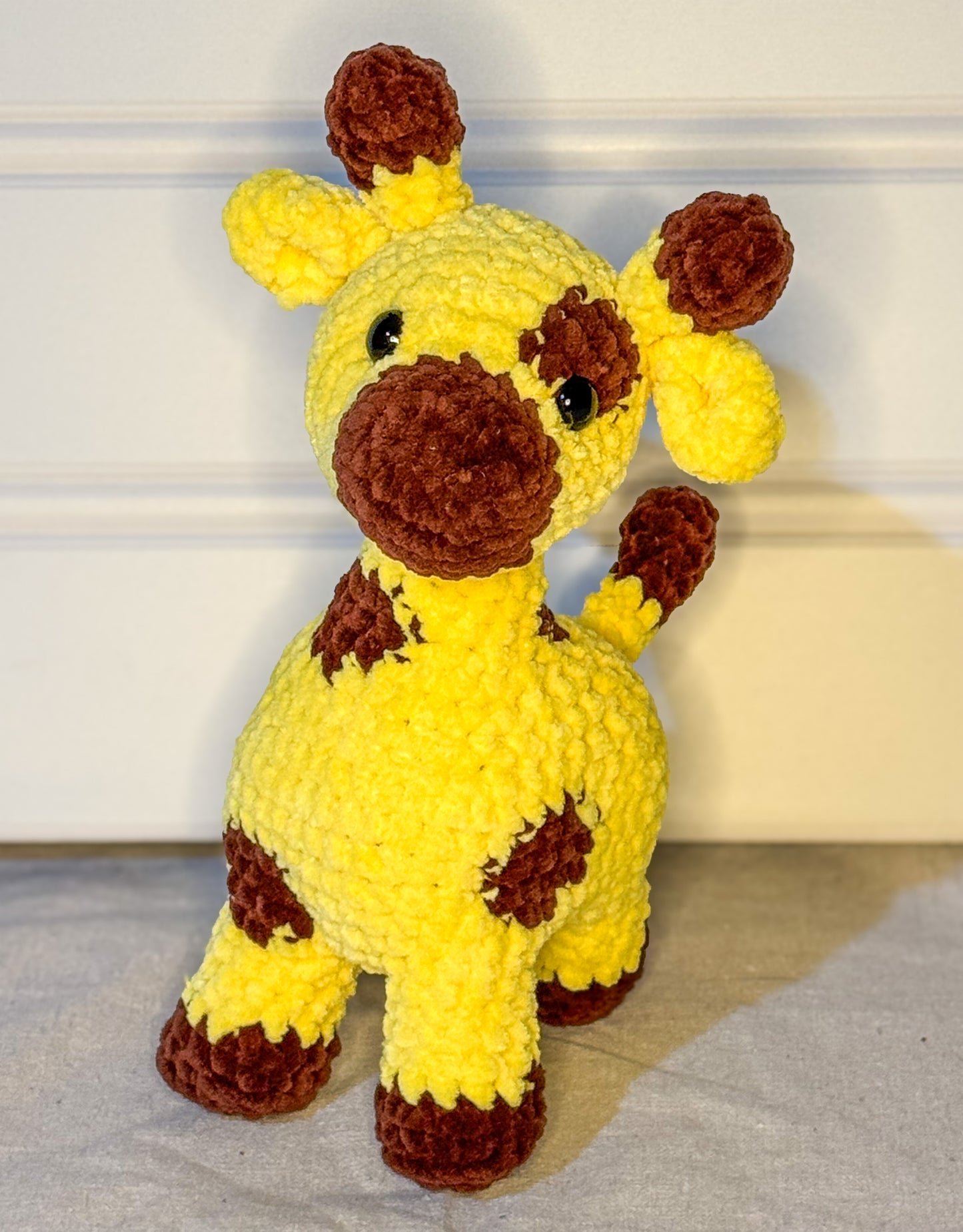 Gerald the Gentle Giraffe - Crochet plushie handmade amigurumi stuffed animal
