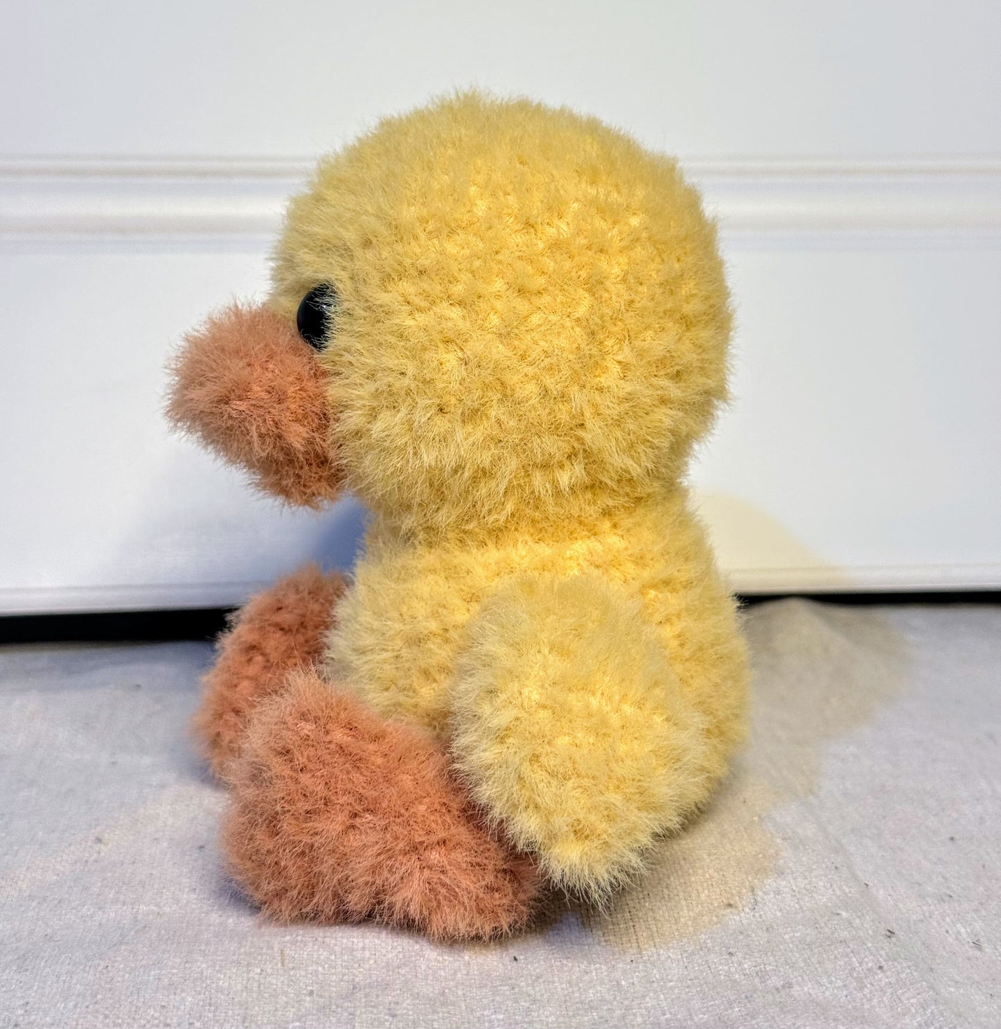 Dewey the Fuzzy Duck - Handmade Crochet Amigurumi Plushie Stuffed Animal