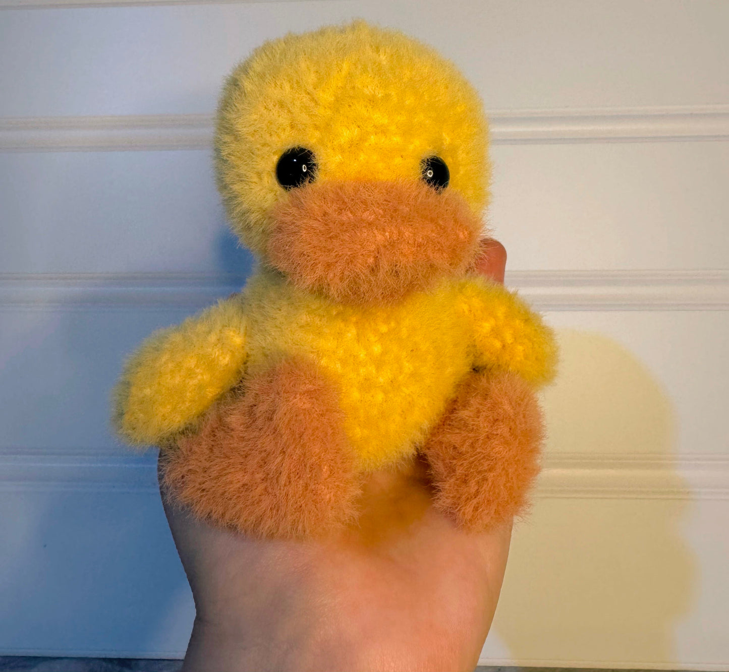 Dewey the Fuzzy Duck - Handmade Crochet Amigurumi Plushie Stuffed Animal