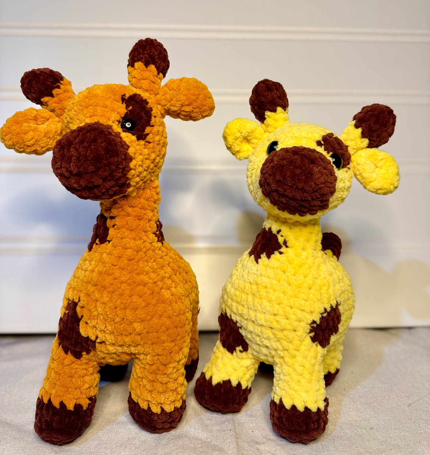 Gerald the Gentle Giraffe - Crochet plushie handmade amigurumi stuffed animal