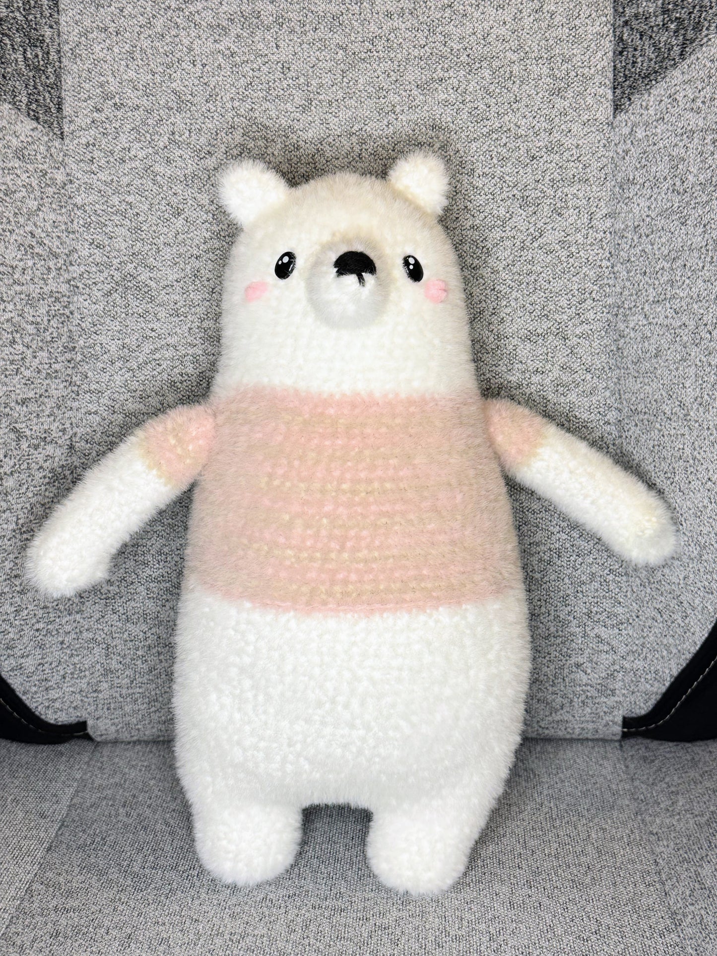Posey the Polar Bear – Handmade Crochet Amigurumi Plush