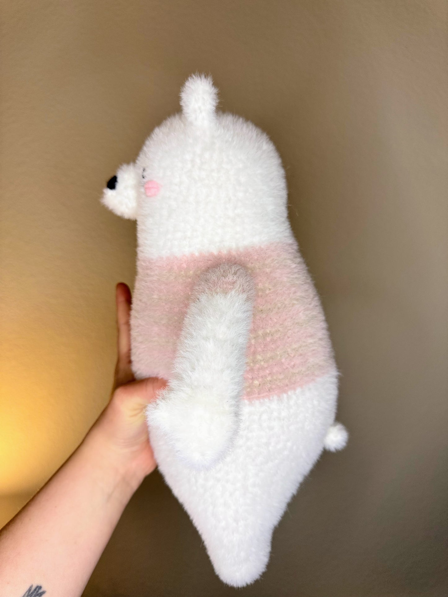 Posey the Polar Bear – Handmade Crochet Amigurumi Plush