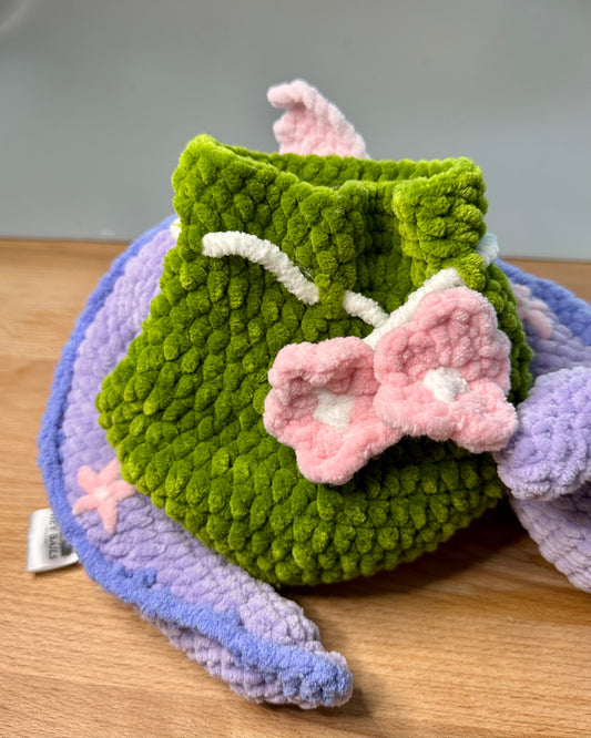 Daphne the Treasure Hoarding Dragon – Handmade Crochet Amigurumi Plush