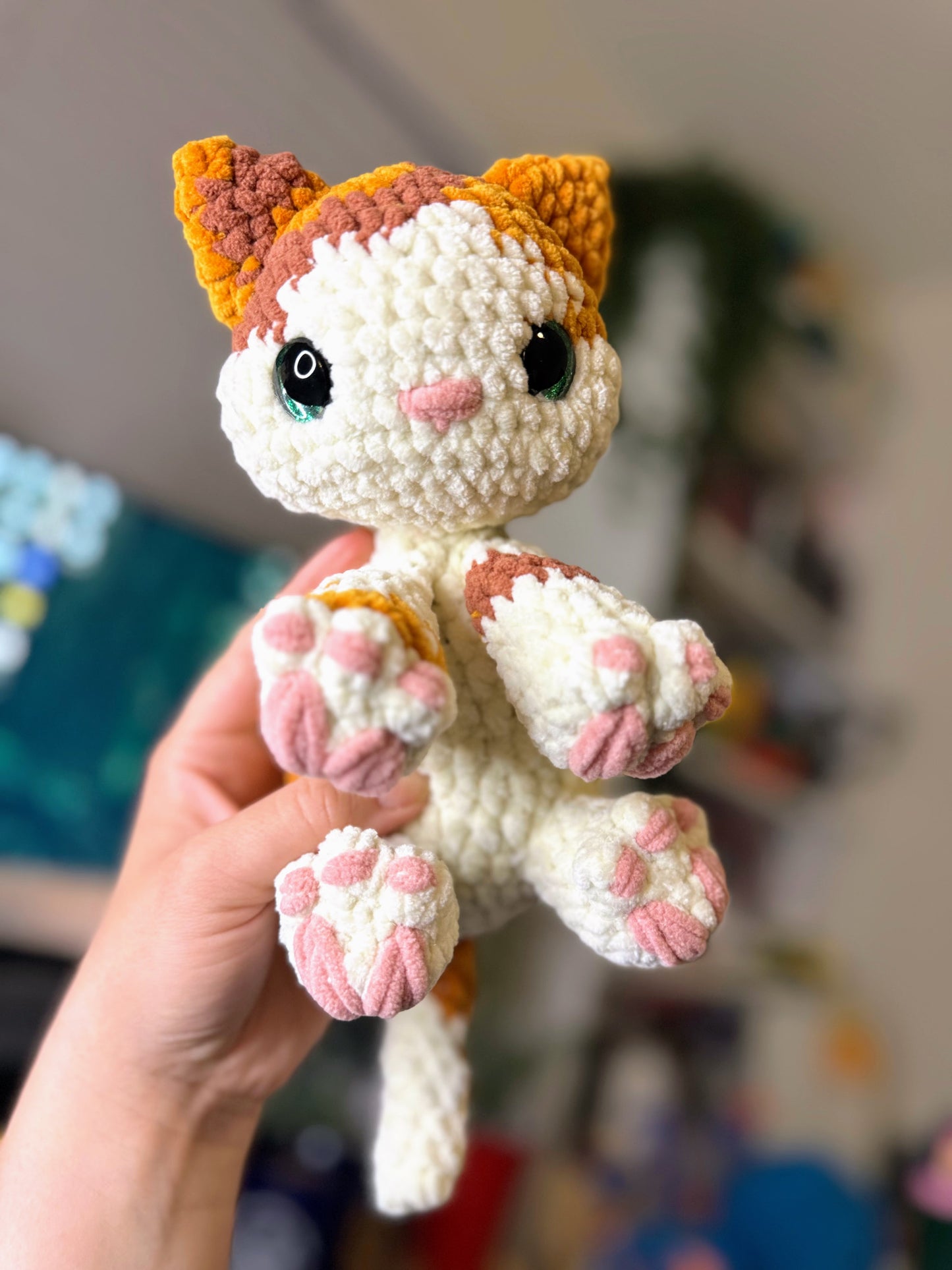 Midge the Cuddly Kitty Crochet Amigurumi Cat Plushie